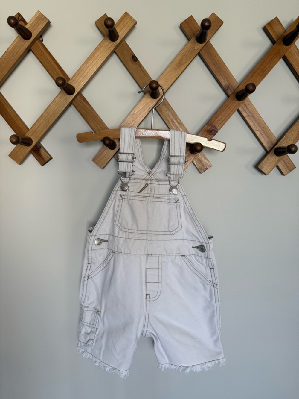 Vintage Baby Gap Cut Off Cargo Shortalls